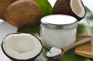 Coconut oil can make a great treatment for shiny hair and a healthy scalp